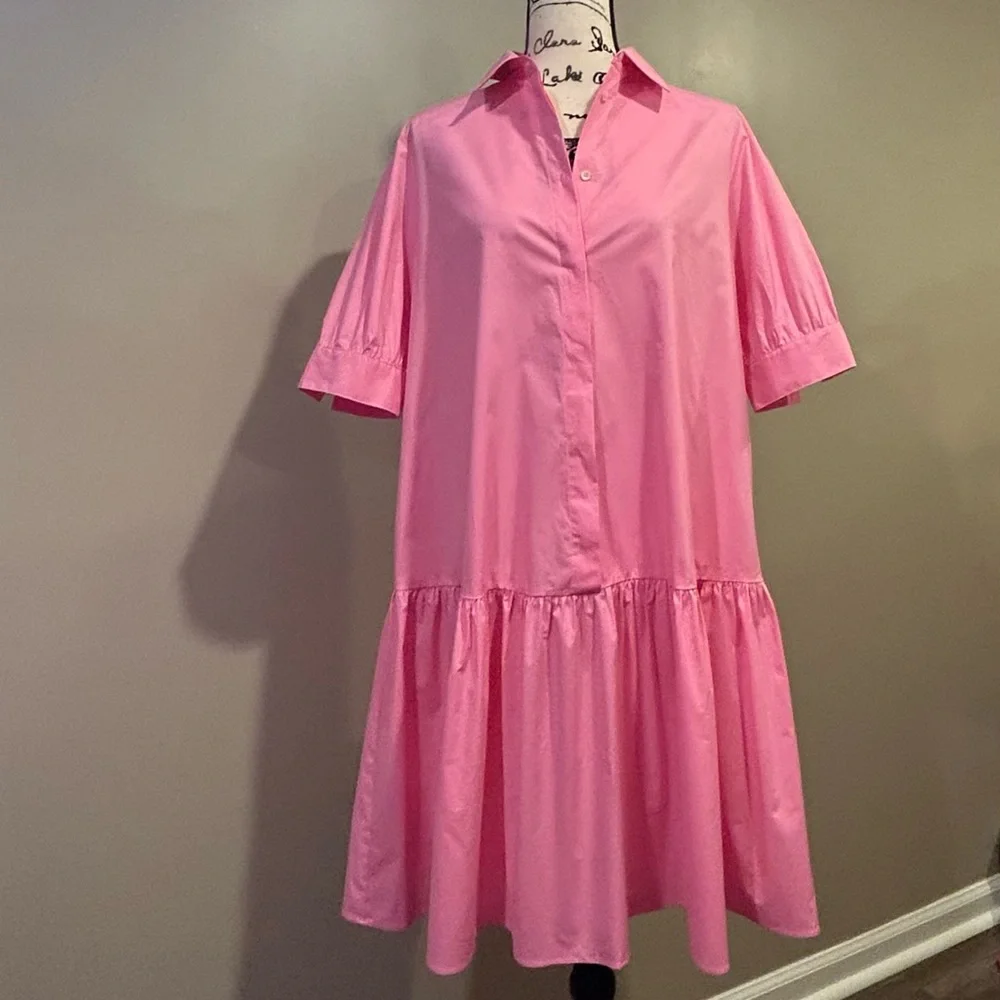 MARELLA Ebert Cotton Poplin 
Collared Shirt Dress - Picture 7 of 12